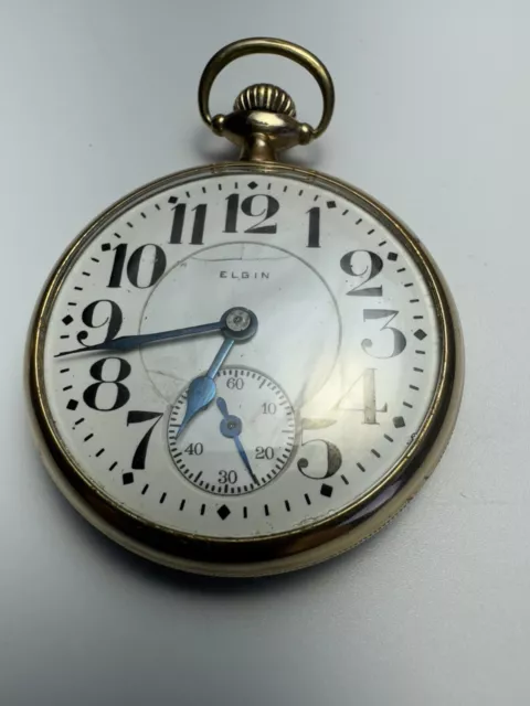 Vintage 16S Elgin Pocket Watch Gr. 455 , B.w. Raymond, From 1920, Keeping Time