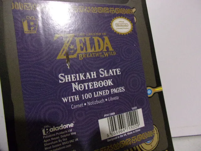 carnet The legend of Zelda Sheikah Slate notebook breath of the wild 3