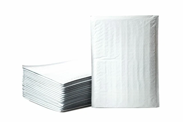 10 Pack #5 White Poly Mailers 10.5 X 14.5+1.5" 270 X 370+45mm Shipping Bags