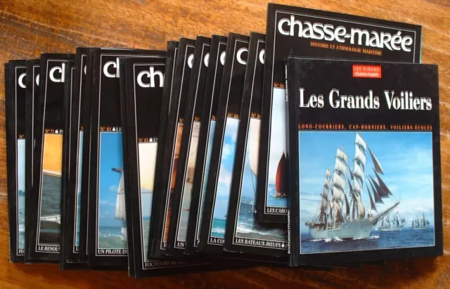 LOT ✻ Revue CHASSE-MAREE ✻ Numéros 68 à 74 et 81 à 90 ✻ Les Grands Voiliers ✻