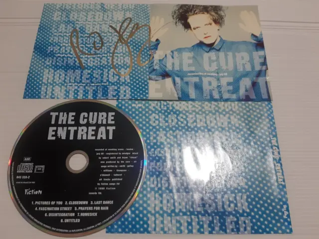 THE CURE autograph cd ENTREAT Robert SMITH signed live concert tour 2022 rare