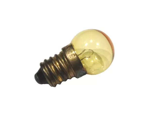 Ampoule E10 6V 2.4W 15x28mm jaune