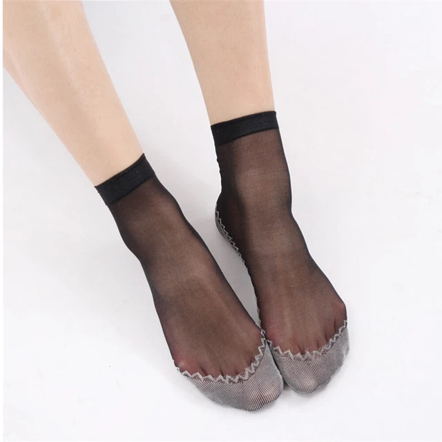 20 Pairs Smooth Ankle Socks Womens Short Socks Cotton Bottom