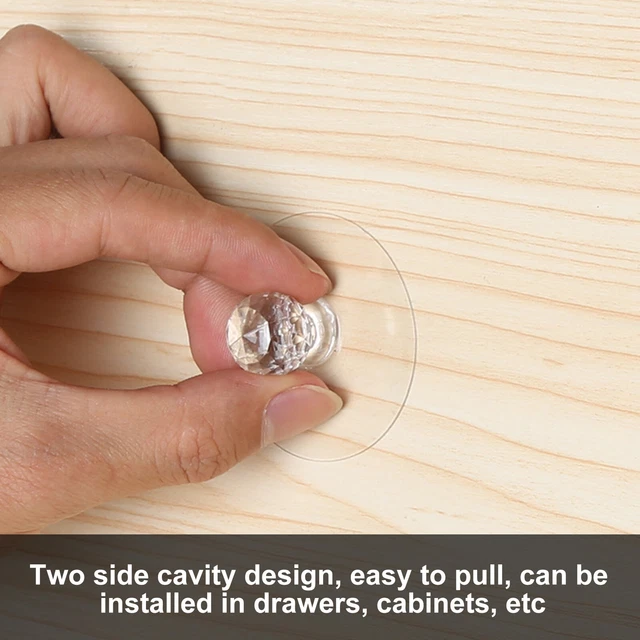 Cabinet Drawer Door Knobs Handles, 2 Packs No Punching Self-adhesive Handle ~ 3