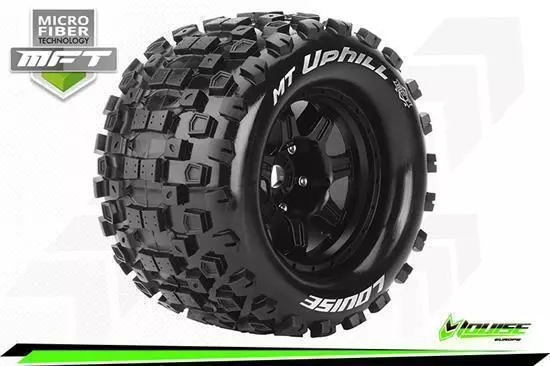 Louise Mft MT 3.8 Cuesta Arriba 1/8 Deporte Llanta Negro 17mm Traxxas, Hpi / 1/