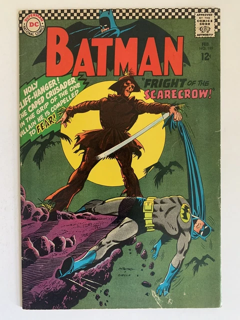 Batman #189 4.5 Vg+ 1967 1St Sa Appearance Of Scarecrow Dc Comics
