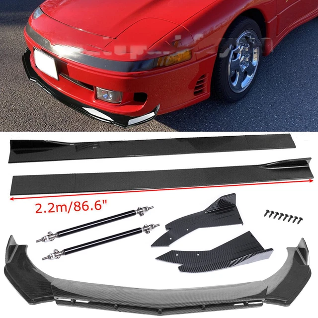 Carbon Fiber Front Bumper Lip Side Skirt Strut Rods For Mitsubishi 3000GT