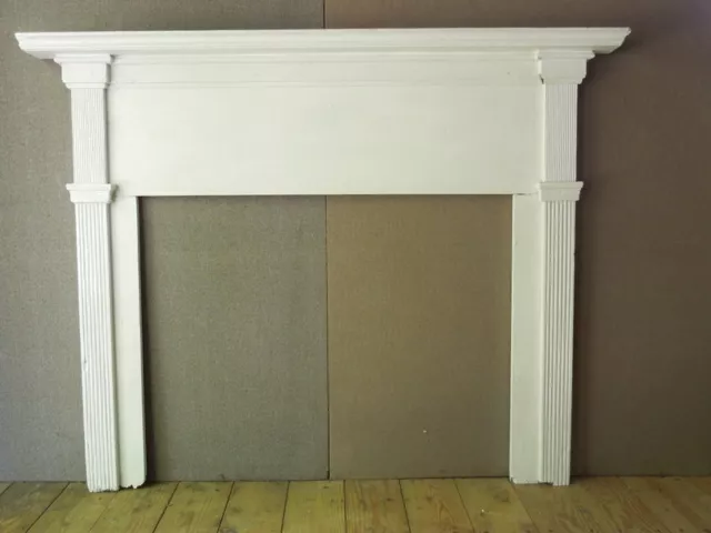 American 19th Hand Made Fireplace Mantle, Overall- 54 X 68 3