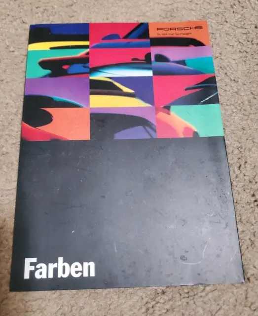 Porsche Farben brochure Aug 1993 German text