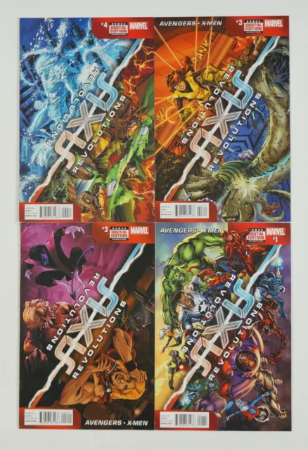 Axis: Revolutions #1-4 FN/VF complete series - Marvel - Avengers X-Men set 2 3