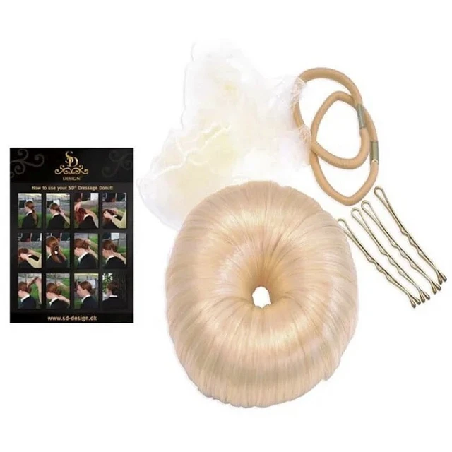SD Design Komplett Dressur Donut Haarbötchen Show Set mit Anleitung