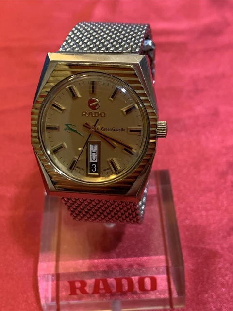RADO GREEN GAZELLE Automatic Swiss Made Wristwatch with Day and