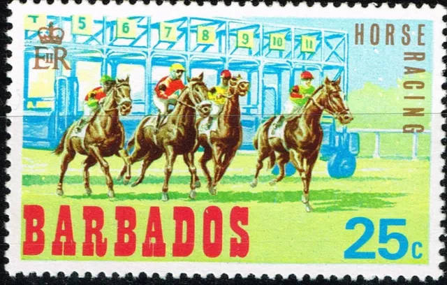 Barbados Fauna Pets Farm Animals Horses stamp 1980 MNH B-6