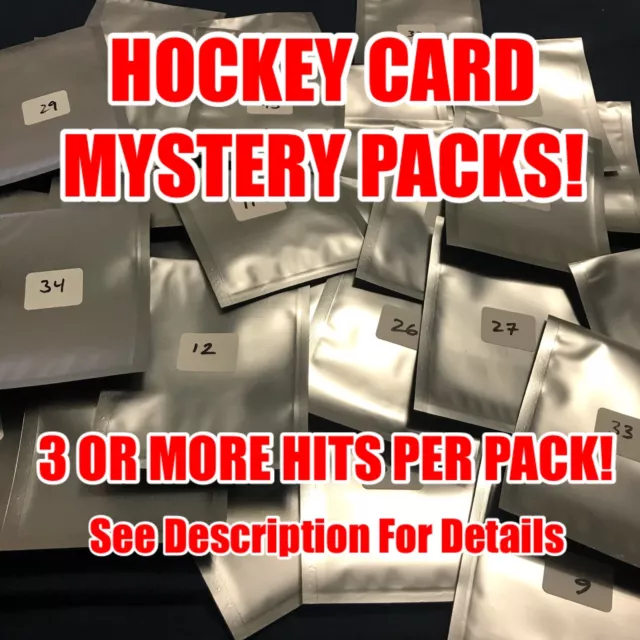 Inventory Clear Out! Upper Deck Mystery Hockey Cards Packs! 3+ Hits! Auto/Jersey