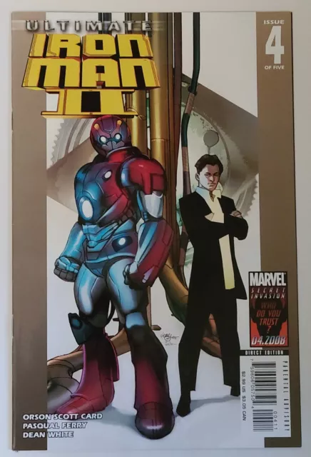 Ultimate Iron Man Ii #4 (Marvel 2007 Series)Nos Est~9.4+Nmgrade Orson Scott Card