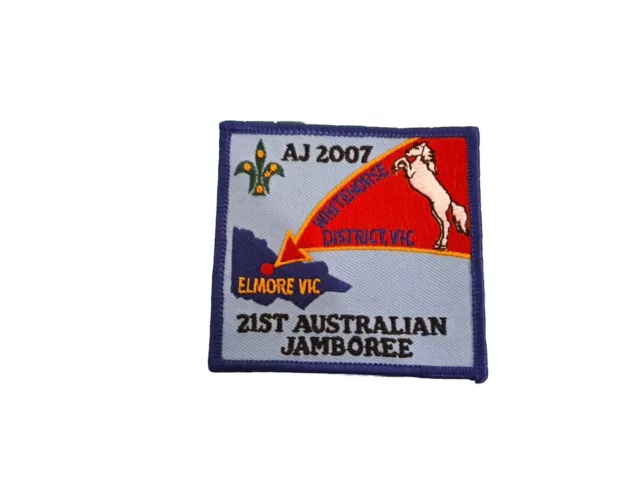 AJ2007 Australian Jamboree.  Whitehorse District Scout Badge