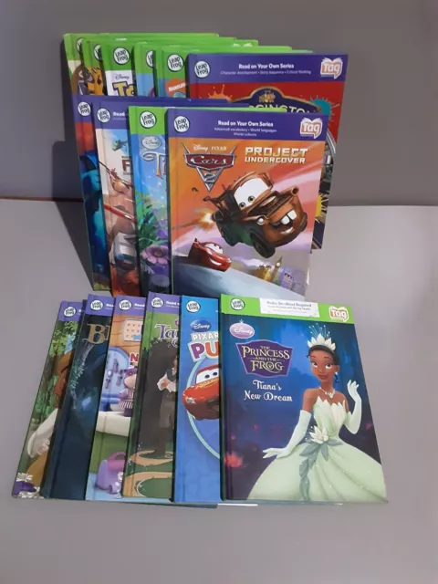 Lot of 16 Leap Frog Tag Hardcover Reader Books Disney etc Books Only