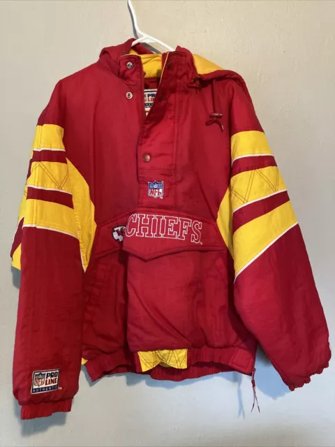 VINTAGE KANSAS CITY Chiefs Starter Jacket 90s Winter Coat Puffer NFL ...