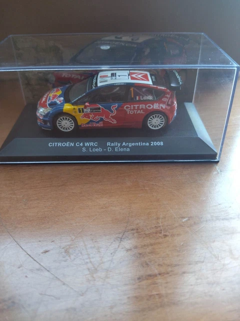 CITROËN C4 WRC #1 LOEB Hybrid4 présentation 2008 IXO 1/43 Ram335 sous plexiglas EUR 9,95 - FR