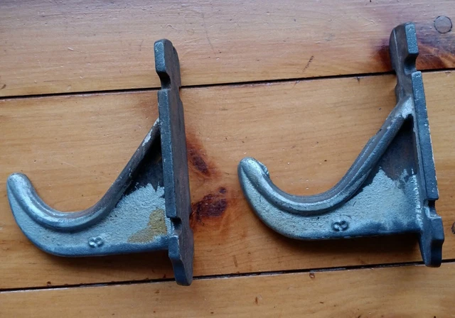 2 Large Metal Marine Cast Steel Industrial Hooks 4