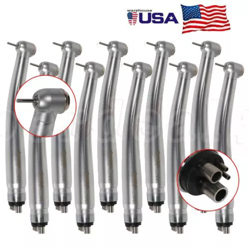 10 x Dental high speed handpiece 4 Hole Push Button Fit NSK PANA MAX USA Stock 2