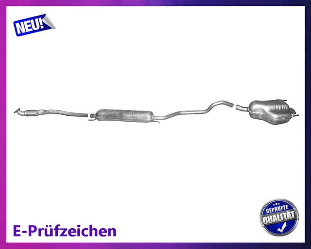 Auspuff Mit E-Zeichen Opel Auspuff Endschalldämpfer Endtopf + Montagematerial – Neuware Für Opel Zafira B 1.9 CDTi (07/2005-) Auspuffanlage Für 1 9DTL 1 9DTH Motor