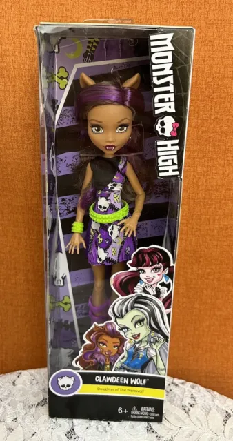 Mattel Monster High Clawdeen Wolf The Daughter Of The Werewolf Fashion Doll NIB