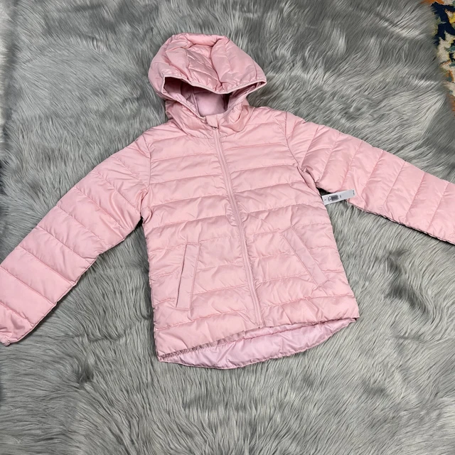Old Navy Girls Active Water Resistant Pink Blush Puffer Coat Jacket Small 6-7
