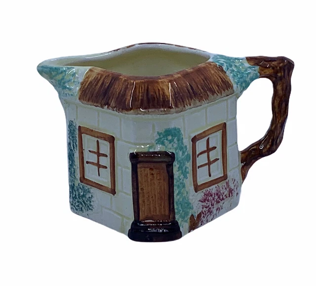 Vintage Staffordshire Keele Street Cottage Ware 1940s Creamer Paramount Pottery.