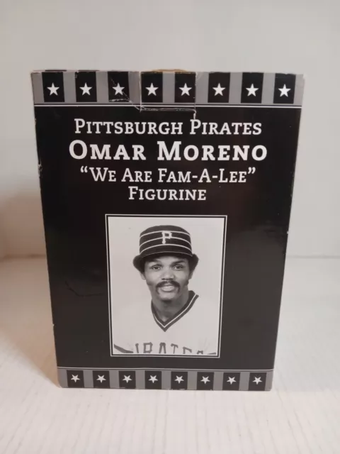 Omar Moreno "We are Fam-a-Lee" Figurine, Pittsburgh Pirates Giveaway, 2004,