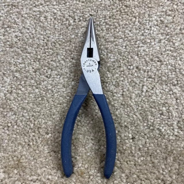 VINTAGE CRAFTSMAN NEEDLE NOSE PLIERS 45102 WF MADE IN USA