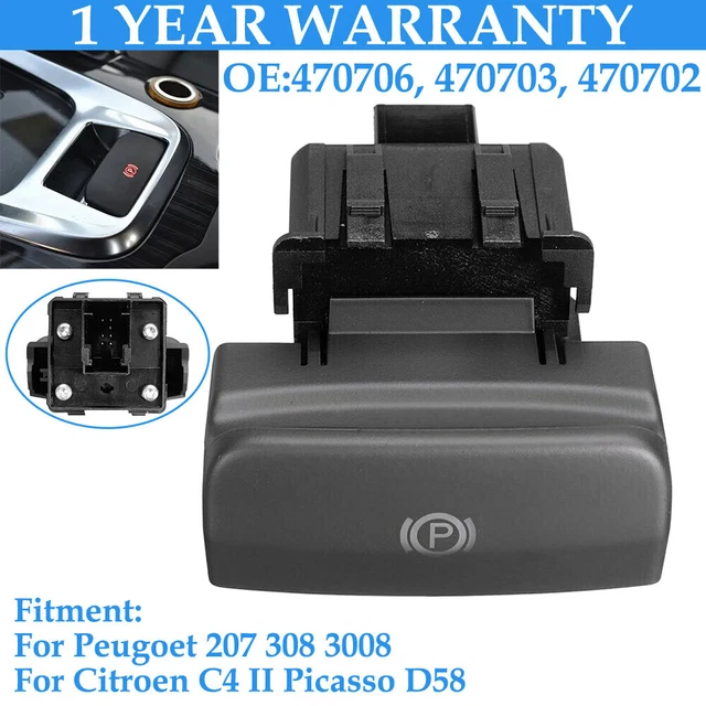 ELECTRONIC HANDBRAKE SWITCH Parking Brake For Peugeot 3008 / 5008