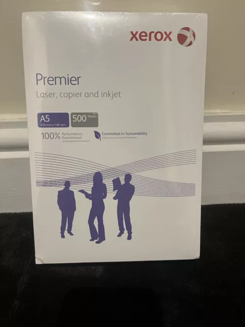 Xerox Premier A5 Printer Paper Laser Copier Inkjet 80 GSM 500 Sheets