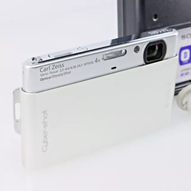 [Near Mint] SONY Digital Camera DSC-T77 Silver Cyber Shot 4x Optical Zoom Japan