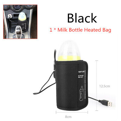 Baby Bottle Warmer Heater Insulated Cup Bag Car Travel Portable Milk Thermostat