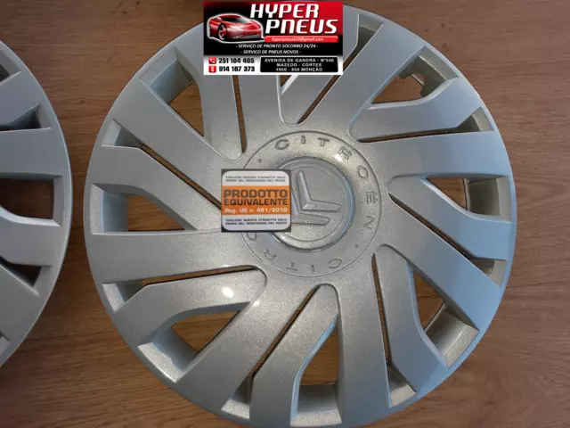 Lot de 4 enjoliveurs pour Citroen C 1   jante 14 "