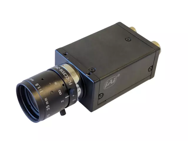 JAI CV-A1 Industrial Progressive Scan Camera w/ Ricoh TV Lens FL-CC3516-2M