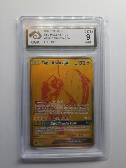 CGC 9.5 GEM MINT Articuno GX Full Art Hidden Fates Pokemon Card SV54/SV94