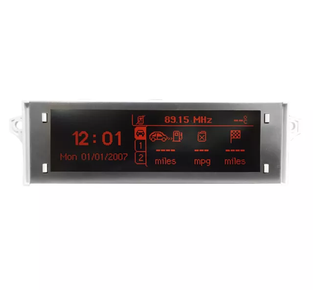 Peugeot 5008 Display Display, RD4 Autoradio Radio LCD Multifunktion Uhr Armaturenbrett 3