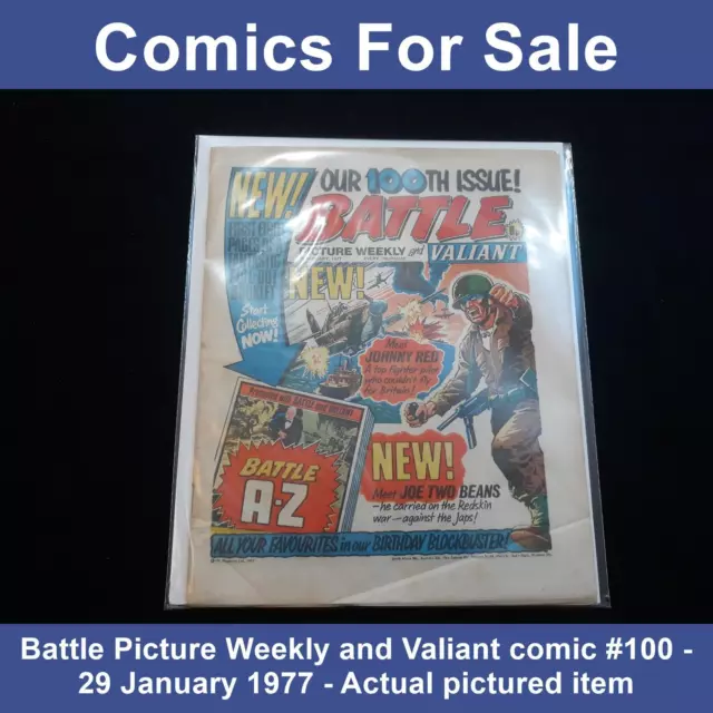 Battle Valiant comic 100 - 1st First Johnny Red Tom Tully (2000AD) (LOT#10728)