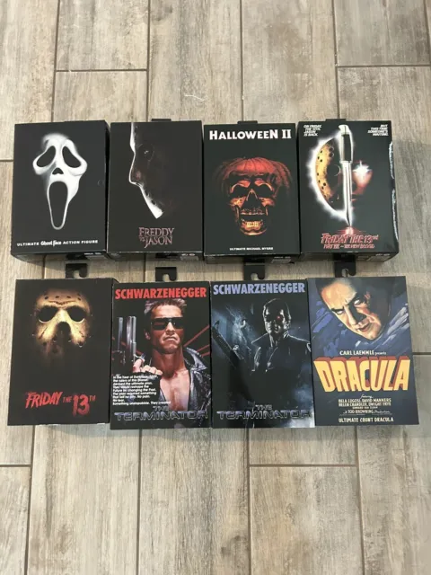 Neca Horror Lot : Halloween /Terminator/ Scream/Jason/Dracula Freddy LOT OF 8 🔥