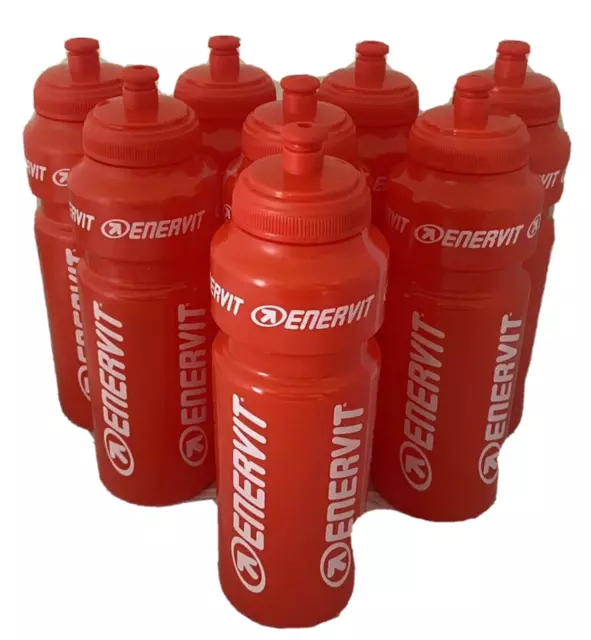 8 x Enervit Sport Wasserflaschen - 750ml - Hydratation - Rad-/Laufflasche/s