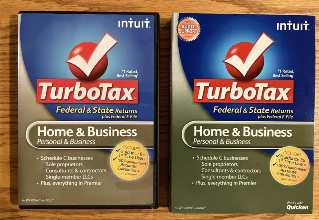 2012 TurboTax Home & Business Federal+State for Windows & Mac Pre-Owned Complete
