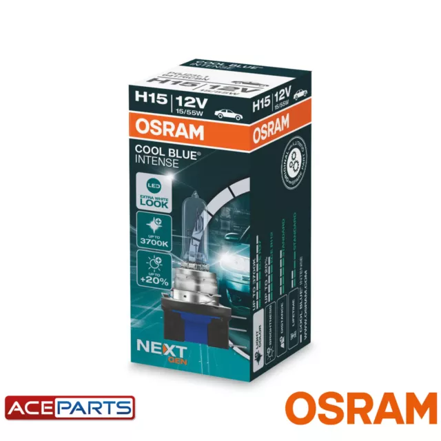 OSRAM H15 Cool Blue Intense Next Gen 12V 55/15W Dipped Main Headlight Bulb NEW