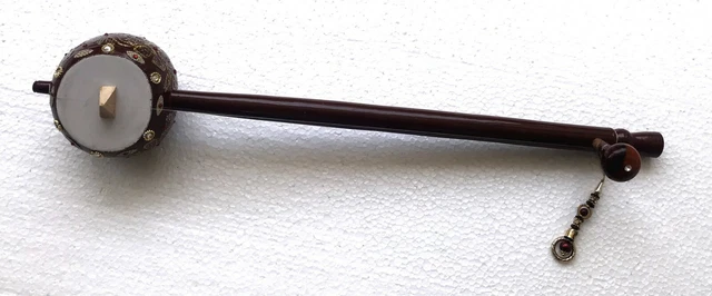 Tumbi Un à Cordes en Bois Folk Instrument De Punjab Brown Couleur Ek Tara