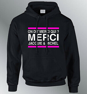 Sweat shirt Hoodie Merci Jacquie et Michel humour porno capuche sweatshirt star