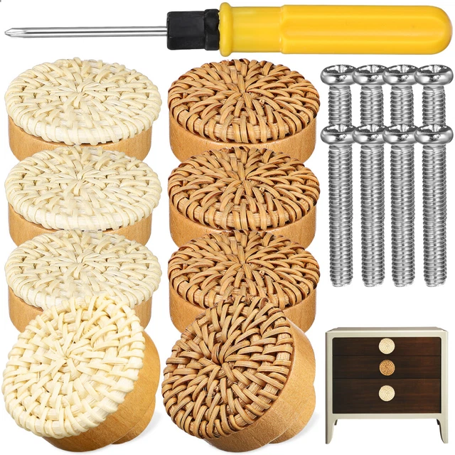 1 de boutons de meubles de rotin