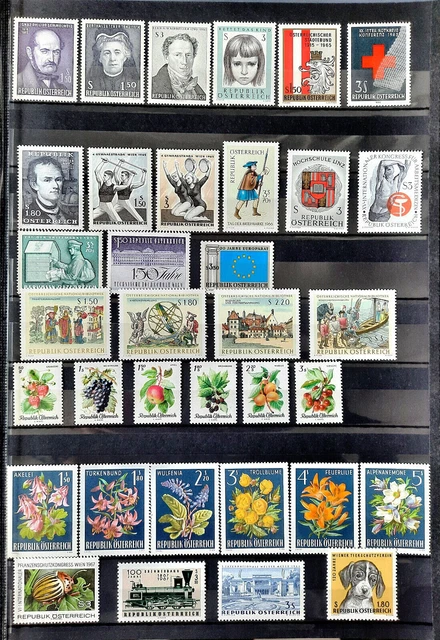 Briefmarken Österreich postfrisch, Sammlung 1960-er Jahrgänge
