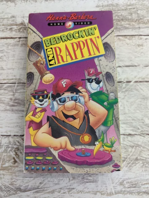 BEDROCKIN AND RAPPIN (VHS, 1991) Flintstones Jetsons Scooby-Doo Top Cat ...