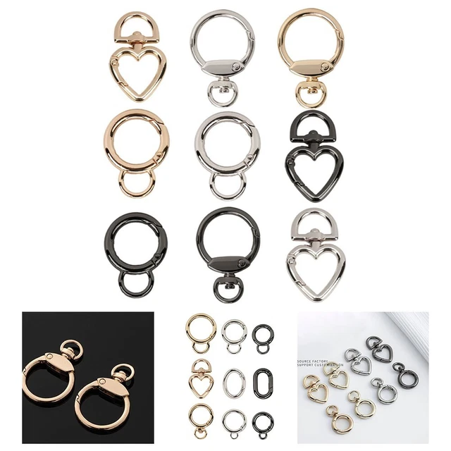 Drehscheibe Frühlingsschnalle Hakenclip Metallherzformen Gute Qualität